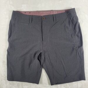 7 Diamonds Velocity Shorts‎ Men's 36 Gray Performance Slash Pocket Chino Casual